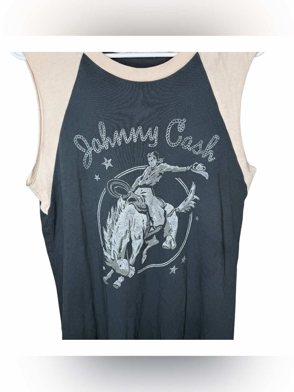 Daydreamer x Free People Johnny Cash Rodeo Graphic Tank Top Dress Size Medium - Picture 6 of 8
